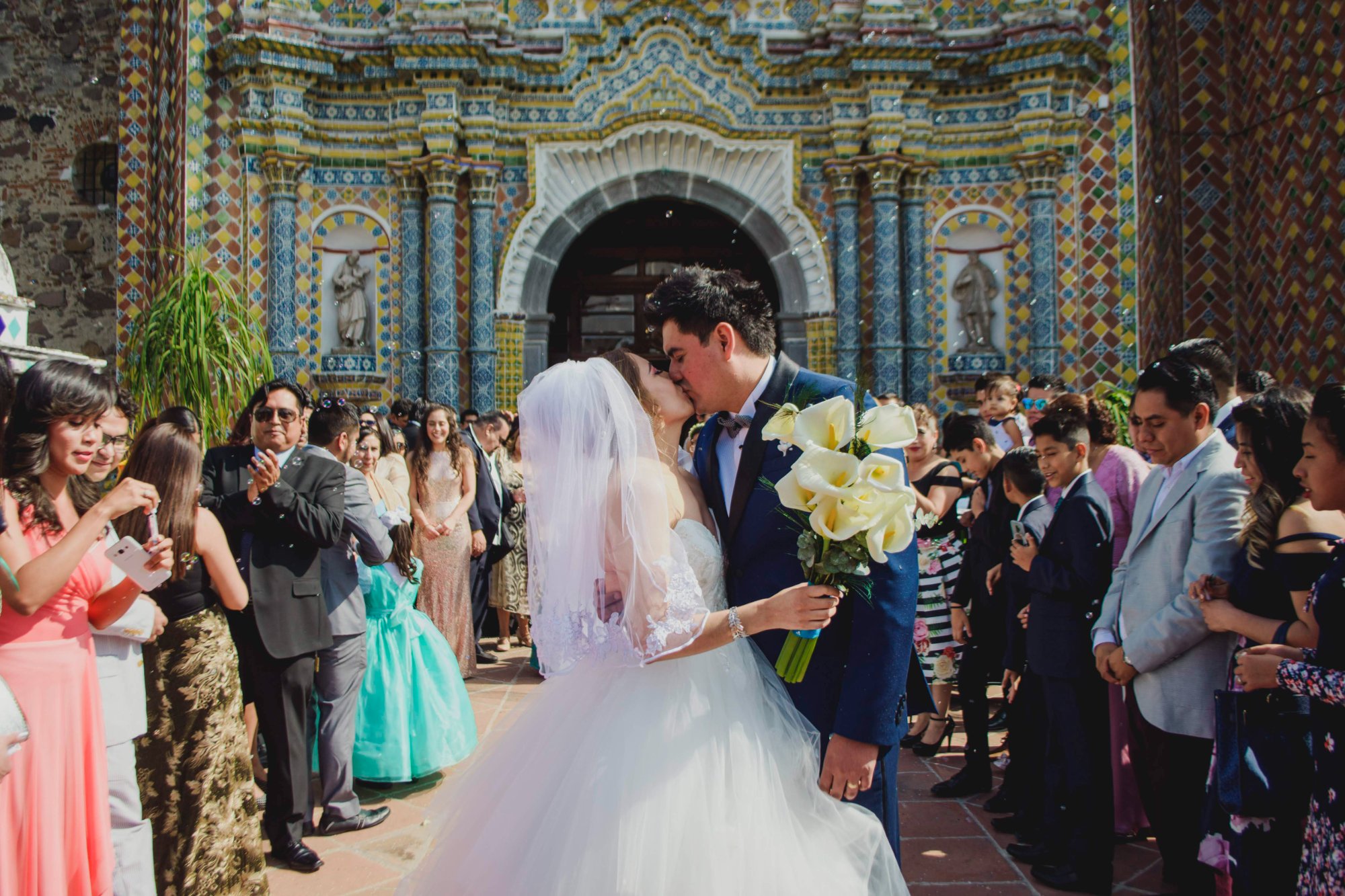 Boda frente a iglesia talavera Puebla